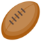 Rugby Football emoji on Emojione